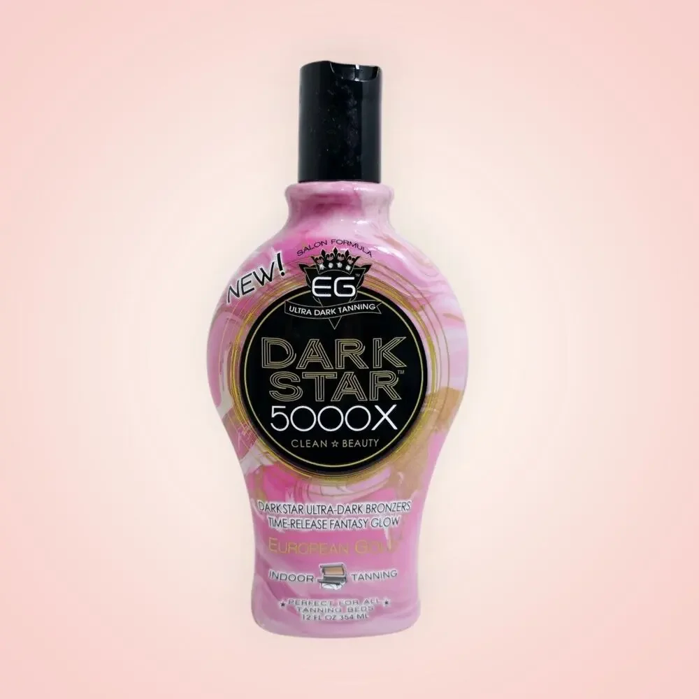 European Gold DARK STAR 5000X Ultra Dark Bronzer Tanning Lotion 12‎ Oz